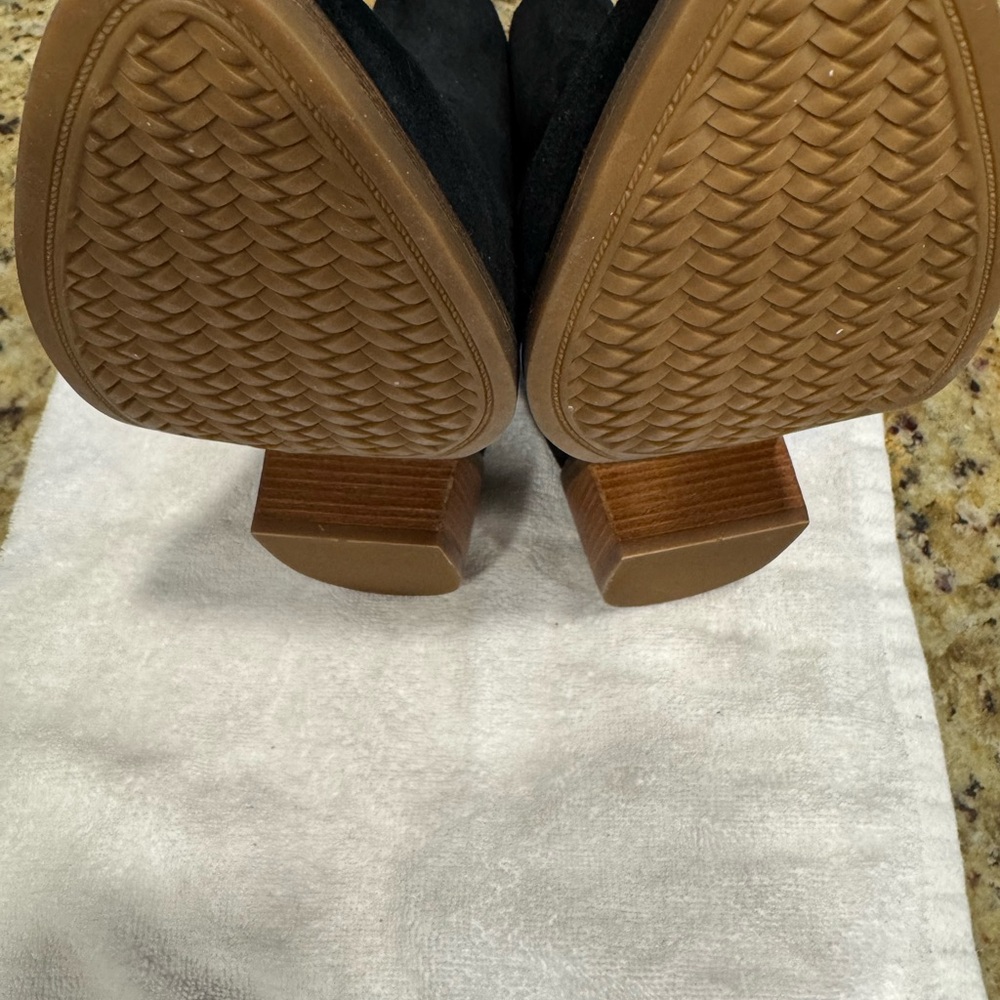 Cole Haan Women's Suede Black Ankle Booties - Picture 7 of 8